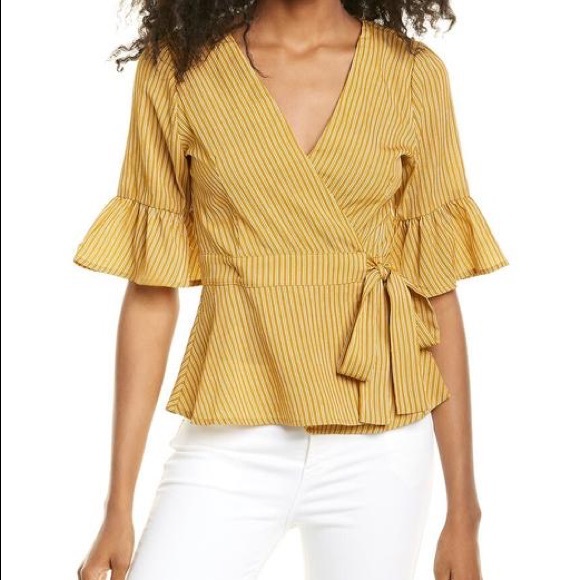 JOA mustard wrap top size Med - Picture 7 of 7